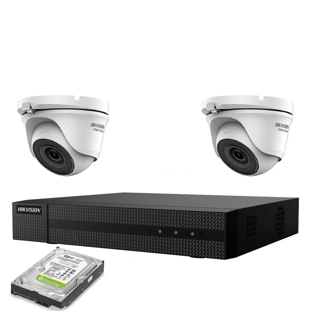 Kit Videosorveglianza Ip Poe 2 Mpx 2 Telecamere Hikvision Hd 500Gb