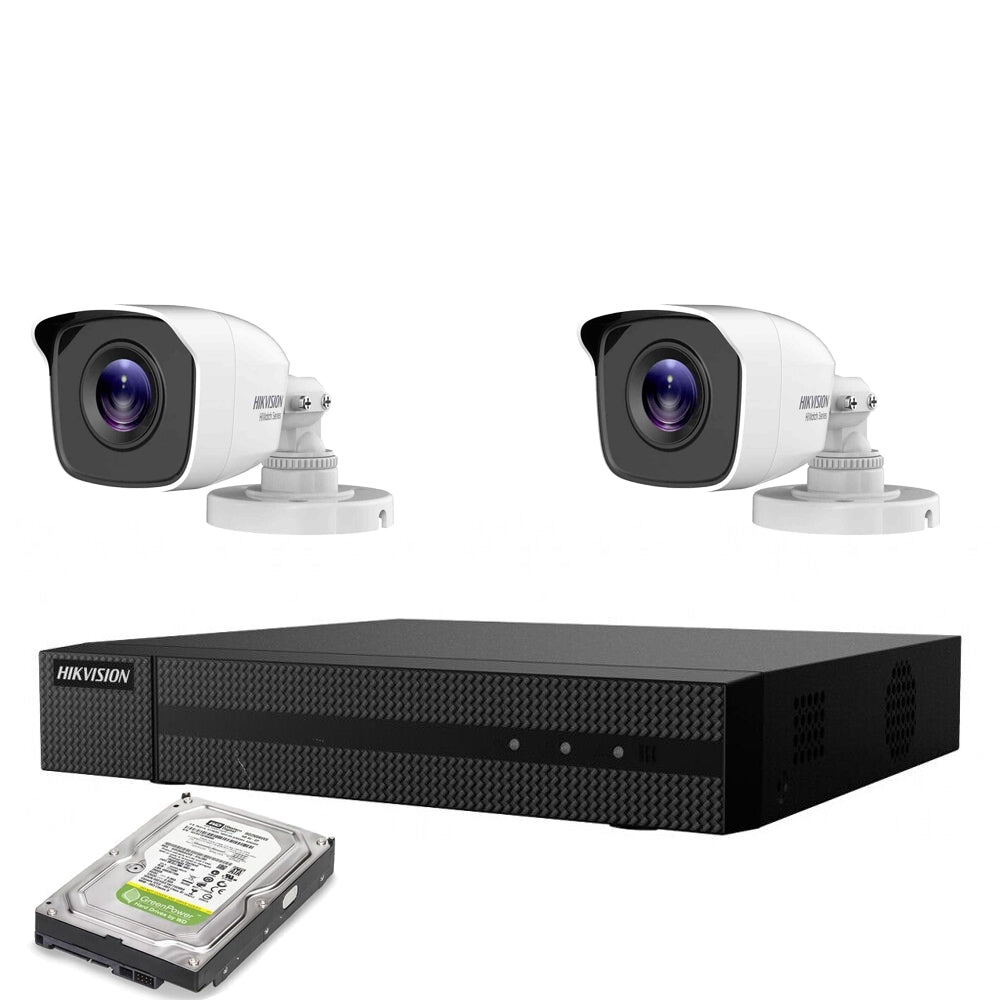 Kit Videosorveglianza Hikvision Ip Poe 2Mp Nvr 4Ch 2 Telecamere 2Tb Colorvu