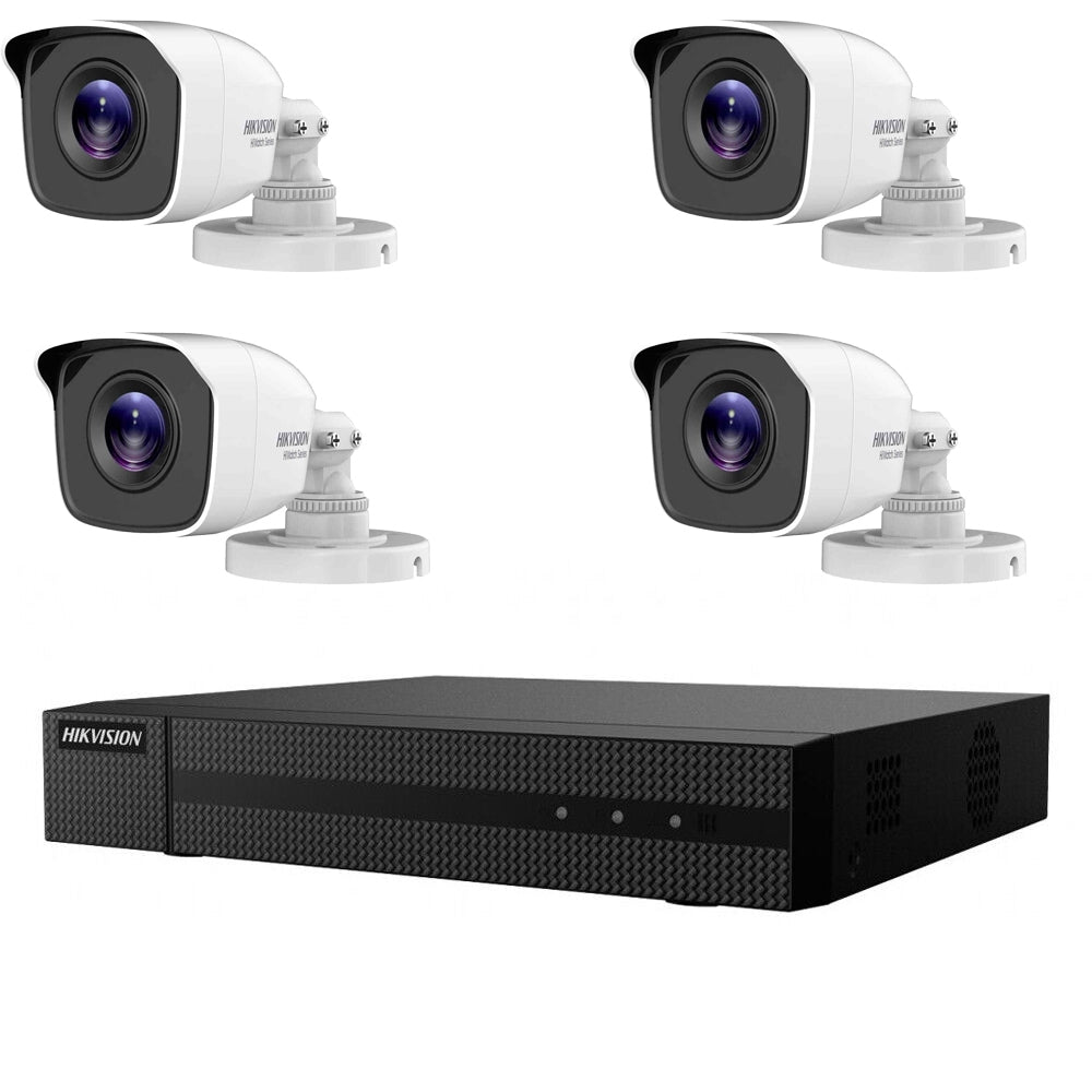 Kit Videosorveglianza Ip Poe 2 Mpx 4 Telecamere Hikvision